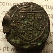 Ceitil Cobre de D. Afonso V (1438 -1481), Ceitil (1/6 Real Branco) Tipologia do catálogo F. Magro 8º Grupo - A5.8.4.1
