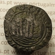 Ceitil Cobre de D. Afonso V (1438 -1481), Ceitil (1/6 Real Branco) Tipologia do catálogo F. Magro 8º Grupo - A5.8.4.10