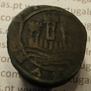 Ceitil Cobre de D. Afonso V (1438 -1481), Ceitil (1/6 Real Branco) Tipologia do catálogo F. Magro 7º Grupo - A5.7.2.1