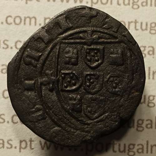 Ceitil Cobre de D. Afonso V (1438 -1481), Ceitil (1/6 Real Branco) Tipologia do catálogo F. Magro 8º Grupo - 3 ligações castelos