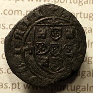 Ceitil Cobre de D. Afonso V (1438 -1481), Ceitil (1/6 Real Branco) Tipologia do catálogo F. Magro 8º Grupo - 3 ligações castelos