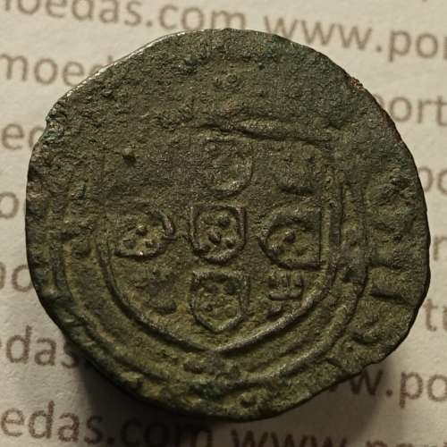 Ceitil Cobre de D. Afonso V (1438 -1481), Ceitil (1/6 Real Branco) Tipologia do catálogo F. Magro 8º Grupo - A5.8.3.4