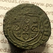 Ceitil Cobre de D. Afonso V (1438 -1481), Ceitil (1/6 Real Branco) Tipologia do catálogo F. Magro 8º Grupo - A5.8.3.4