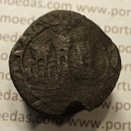 Ceitil Cobre de D. Afonso V (1438 -1481), Ceitil (1/6 Real Branco) Tipologia do catálogo F. Magro 8º Grupo - A5.8.3.1