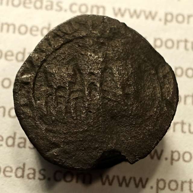Ceitil Cobre de D. Afonso V (1438 -1481), Ceitil (1/6 Real Branco) Tipologia do catálogo F. Magro 8º Grupo - A5.8.3.1
