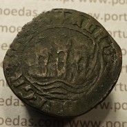 Ceitil Cobre de D. Afonso V (1438 -1481), Ceitil (1/6 Real Branco) Tipologia do catálogo F. Magro 8º Grupo - Ondas Convexas