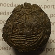 Ceitil Cobre de D. Afonso V (1438 -1481), Ceitil (1/6 Real Branco) Tipologia do catálogo F. Magro 1º Grupo - Não Classificada