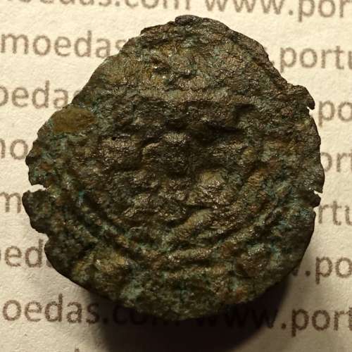 Ceitil Cobre de D. Afonso V (1438 -1481), Ceitil (1/6 Real Branco) Tipologia do catálogo F. Magro 1º Grupo - Não Classificada