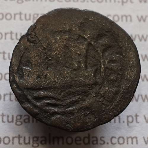 Ceitil Cobre de D. Afonso V (1438 -1481), Ceitil (1/6 Real Branco) Tipologia do catálogo F. Magro 2º Grupo - A5.2.2.3