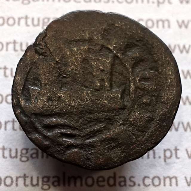 Ceitil Cobre de D. Afonso V (1438 -1481), Ceitil (1/6 Real Branco) Tipologia do catálogo F. Magro 2º Grupo - A5.2.2.3