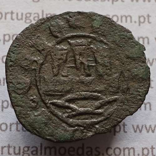 Ceitil Cobre de D. Afonso V (1438 -1481), Ceitil (1/6 Real Branco) Tipologia do catálogo F. Magro 2º Grupo - A5.2.6.4