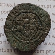 Ceitil Cobre de D. Afonso V (1438 -1481), Ceitil (1/6 Real Branco) Tipologia do catálogo F. Magro 2º Grupo - A5.2.6.4