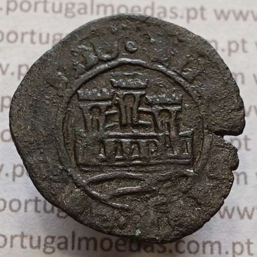 Ceitil Cobre de D. Afonso V (1438 -1481), Ceitil (1/6 Real Branco) Tipologia do catálogo F. Magro 2º Grupo - Não Classificada