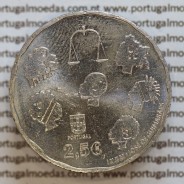 2,50€ Euros 2015, 40 Anos do Provedor De Justiça, Cuproníquel (Portugal, 2,50 Euro 2015, Ombudsman)