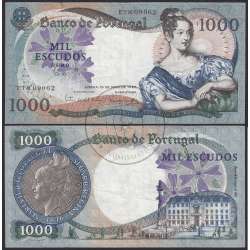 Nota de 1000 Escudos 1967 D.Maria II, 1000$00 19/05/1967 Chapa: 10 - Banco de Portugal (Circulada)