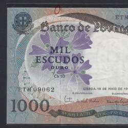 Nota de 1000 Escudos 1967 D.Maria II, 1000$00 19/05/1967 Chapa: 10 - Banco de Portugal (Circulada)