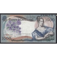Nota de 1000 Escudos 1967 D.Maria II, 1000$00 19/05/1967 Chapa: 10 - Banco de Portugal (Circulada)