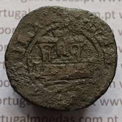 Ceitil Cobre de D. Afonso V (1438 -1481), Ceitil (1/6 Real Branco) Tipologia do catálogo F. Magro 2º Grupo - A5.2.2.1