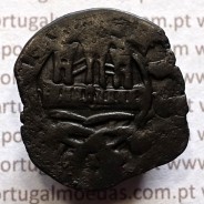 Ceitil Cobre de D. Afonso V (1438 -1481), Ceitil (1/6 Real Branco) Tipologia do catálogo F. Magro 2º Grupo - 2.6.1.variante