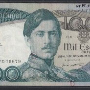 Nota de 1000 Escudos 1981 D.Pedro V, 1000$00 03/12/1981 Chapa: 11 - Banco de Portugal (Circulada)