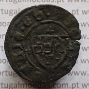 Ceitil Cobre de D. Afonso V (1438 -1481), Ceitil (1/6 Real Branco) Tipologia do catálogo F. Magro 2º Grupo - A5.2.1.3