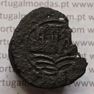 Ceitil Cobre de D. Afonso V (1438 -1481), Ceitil (1/6 Real Branco) Tipologia do catálogo F. Magro 2º Grupo - A5.2.2.5
