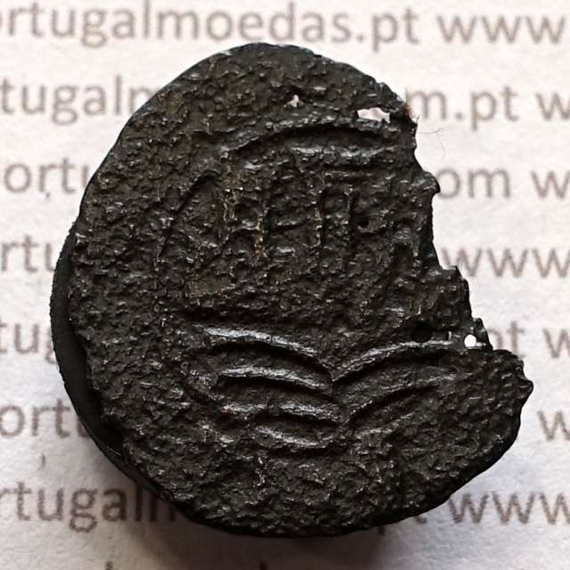 Ceitil Cobre de D. Afonso V (1438 -1481), Ceitil (1/6 Real Branco) Tipologia do catálogo F. Magro 2º Grupo - A5.2.2.5