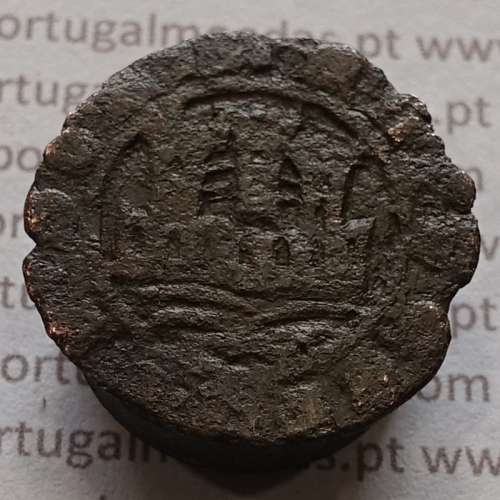 Ceitil Cobre de D. Afonso V (1438 -1481), Ceitil (1/6 Real Branco) Tipologia do catálogo F. Magro 2º Grupo - A5.2.1.7