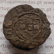 Ceitil Cobre de D. Afonso V (1438 -1481), Ceitil (1/6 Real Branco) Tipologia do catálogo F. Magro 2º Grupo - A5.2.1.7
