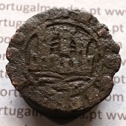 Ceitil Cobre de D. Afonso V (1438 -1481), Ceitil (1/6 Real Branco) Tipologia do catálogo F. Magro 2º Grupo - A5.2.1.7