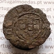 Ceitil Cobre de D. Afonso V (1438 -1481), Ceitil (1/6 Real Branco) Tipologia do catálogo F. Magro 2º Grupo - A5.2.1.7