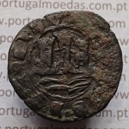 Ceitil Cobre de D. Afonso V (1438 -1481), Ceitil (1/6 Real Branco) Tipologia do catálogo F. Magro 2º Grupo - Não Catalogada