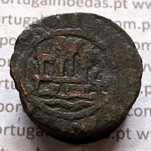 Ceitil Cobre de D. Afonso V (1438 -1481), Ceitil (1/6 Real Branco) Tipologia do catálogo F. Magro 9º Grupo - A5.9.12.2