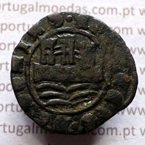 Cobre de D. Afonso V (1438 -1481), Ceitil (1/6 Real Branco) Tipologia do catálogo F. Magro 2º Grupo - Não catalogada