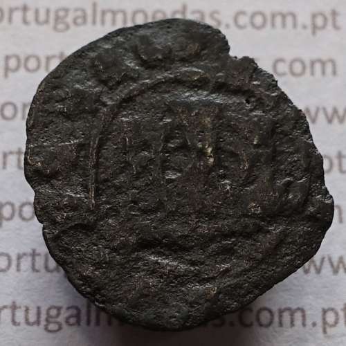 Ceitil Cobre de D. Afonso V (1438 -1481), Ceitil (1/6 Real Branco) Tipologia do catálogo F. Magro 2º Grupo - A5.2.3.1