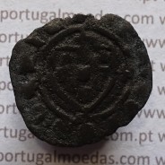 Ceitil Cobre de D. Afonso V (1438 -1481), Ceitil (1/6 Real Branco) Tipologia do catálogo F. Magro 2º Grupo - A5.2.3.1