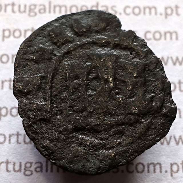 Ceitil Cobre de D. Afonso V (1438 -1481), Ceitil (1/6 Real Branco) Tipologia do catálogo F. Magro 2º Grupo - A5.2.3.1