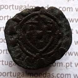 Ceitil Cobre de D. Afonso V (1438 -1481), Ceitil (1/6 Real Branco) Tipologia do catálogo F. Magro 2º Grupo - A5.2.3.1