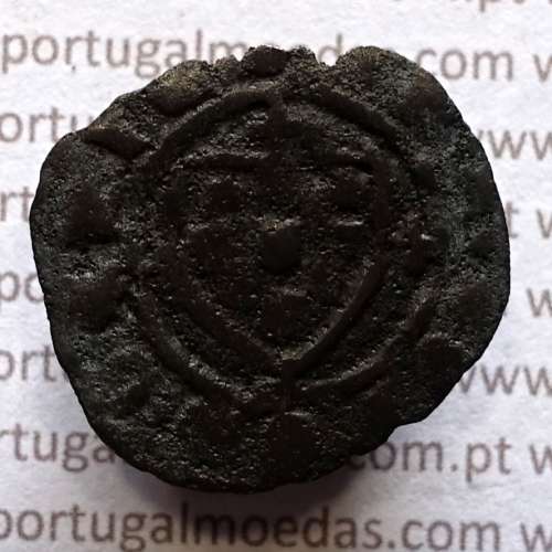 Ceitil Cobre de D. Afonso V (1438 -1481), Ceitil (1/6 Real Branco) Tipologia do catálogo F. Magro 2º Grupo - A5.2.3.1