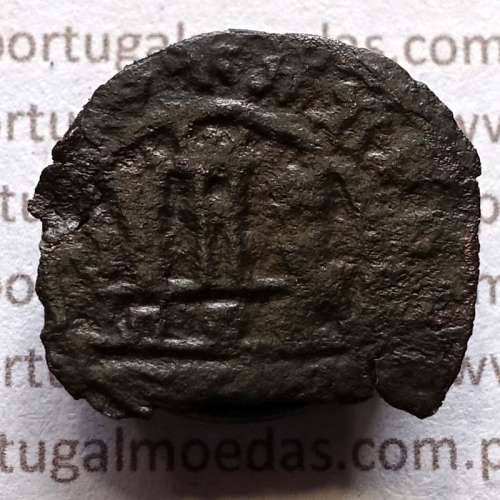 Ceitil Cobre de D. Afonso V (1438 -1481), Ceitil (1/6 Real Branco) Tipologia do catálogo F. Magro 9º Grupo - A5.9.02.13