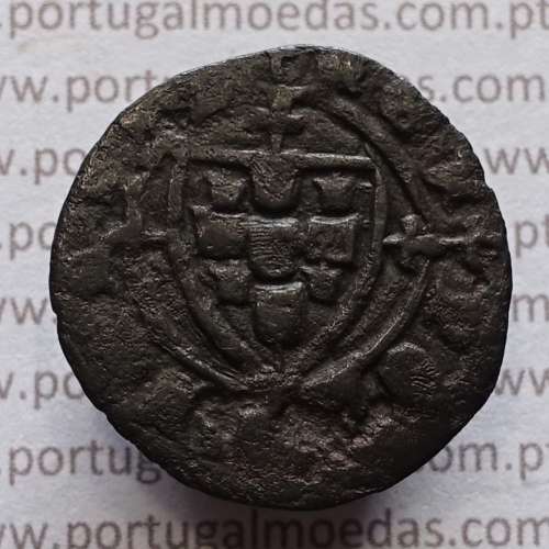 Ceitil Cobre de D. Afonso V (1438 -1481), Ceitil (1/6 Real Branco) Tipologia do catálogo F. Magro 2º Grupo - A5.2.5.4
