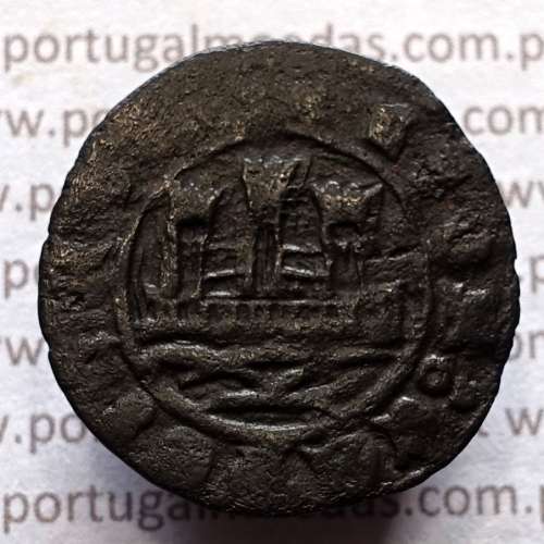 Ceitil Cobre de D. Afonso V (1438 -1481), Ceitil (1/6 Real Branco) Tipologia do catálogo F. Magro 2º Grupo - A5.2.5.4