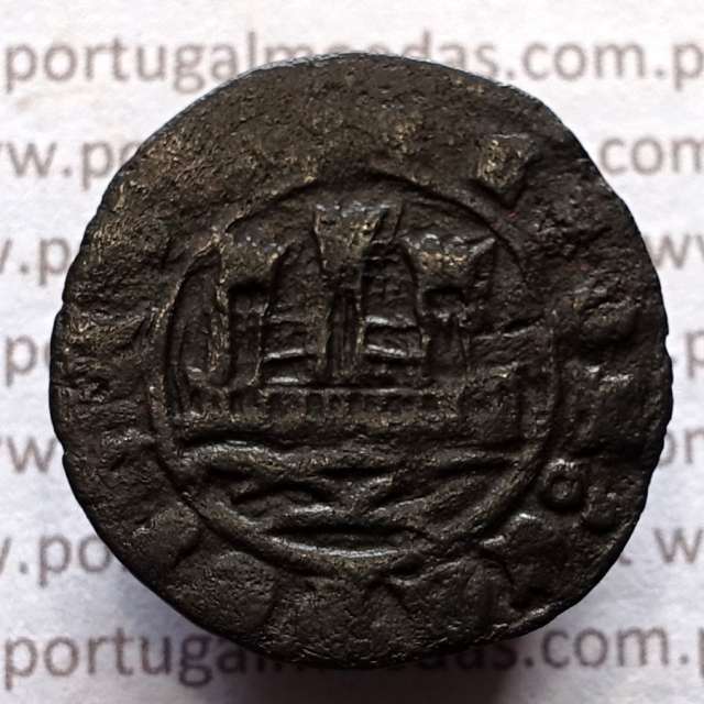 Ceitil Cobre de D. Afonso V (1438 -1481), Ceitil (1/6 Real Branco) Tipologia do catálogo F. Magro 2º Grupo - A5.2.5.4