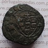 Ceitil Cobre de D. Afonso V (1438 -1481), Ceitil (1/6 Real Branco) Tipologia do catálogo F. Magro 2º Grupo - A5.2.1.5