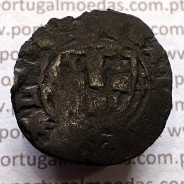 Ceitil Cobre de D. Afonso V (1438 -1481), Ceitil (1/6 Real Branco) Tipologia do catálogo F. Magro 2º Grupo - A5.2.2.1 Variante