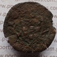 Ceitil Cobre de D. Afonso V (1438 -1481), Ceitil (1/6 Real Branco) Tipologia do catálogo F. Magro 2º Grupo - A5.2.2.2