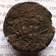 Ceitil Cobre de D. Afonso V (1438 -1481), Ceitil (1/6 Real Branco) Tipologia do catálogo F. Magro 2º Grupo - A5.2.2.2