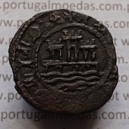 Ceitil Cobre de D. Afonso V (1438 -1481), Ceitil (1/6 Real Branco) Tipologia do catálogo F. Magro 9º Grupo - Não catalogada