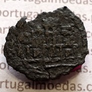 Ceitil Cobre de D. Afonso V (1438 -1481), Ceitil (1/6 Real Branco) Tipologia do catálogo F. Magro 9º Grupo - Não catalogada