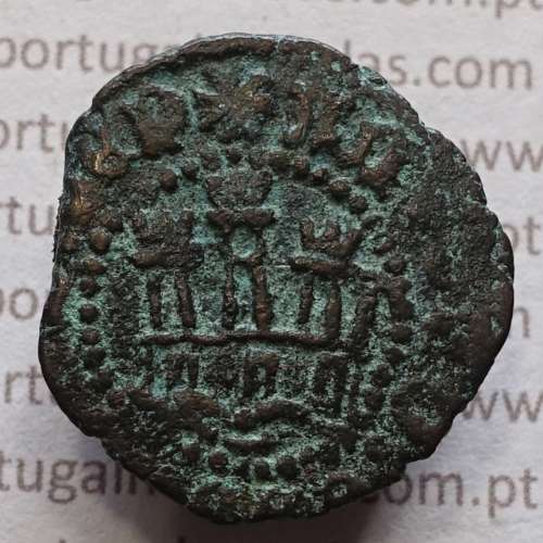 Ceitil Cobre de D. Afonso V (1438 -1481), Ceitil (1/6 Real Branco) Tipologia do catálogo F. Magro 9º Grupo - A5.9.12.7